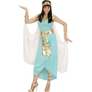 Widmann - Egypte Kostuum - Egyptische Koningin Ank Kamon Kostuum - Blauw - Maat 158 - Carnavalskleding - Verkleedkleding