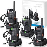 Walkie Talkie Oplaadbare VOX-radio PMR 05 W Draagbare Civiele Frequentie Transceiver 16 Kanalen Single Band 1-15 km Afstand met USB-oplader voor Winkel Survival Cycling