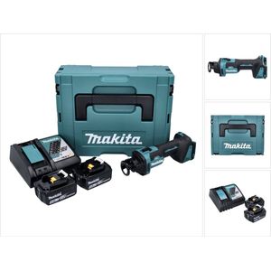 Makita DCO 181 RTJ accu-draaimachine 18 V 32000 tpm borstelloos + 2x accu 5.0 Ah + lader + Makpac
