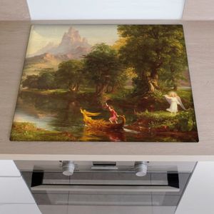 Inductiebeschermer the voyage of life youth | 59 x 52 cm | Keukendecoratie | Bescherm mat | Inductie afdekplaat