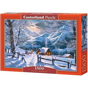 Castorland Puzzel Snowy Morning 68 Cm Karton 1500 Stukjes
