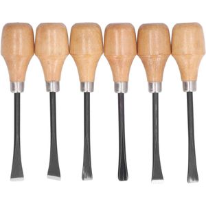 Houtsnijwerkbeitelset halfronde handgrepen set handgereedschap beginners accessoires-randen scherp snijmes-werkbank tuning-gereedschap. .