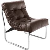 Alterego - LOFT - Lounge stoel - Bruin - 57x71x75 cm