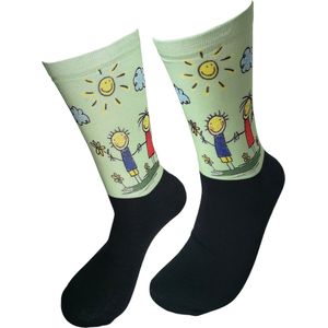 Verjaardags cadeau - Love sokken - Verliefd Print sokken - vrolijke sokken - valentijn cadeau - Ik hou van jou - grappige sokken - leuke dames en heren sokken - moederdag - vaderdag - Socks waar je Happy van wordt - Maat 36-40