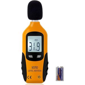 DailySupplies® Professionele Decibelmeter - DB Meter - Geluidsmeter - Oranje