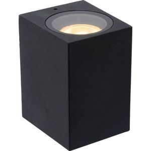 Lucide ZARO - Wandspot / Wandlamp Binnen/Buiten - 1xGU10 - IP44 - Zwart