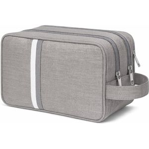 Pazzo Goods Toilettas Vertica – Heren Toilettas – Toilettas Dames – Toilettassen – Waterdicht – Grijs – Cadeau voor Hem – Travel Organizer