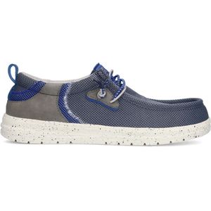 No Stress - Heren - Blauwe textiele verterschoenen - Maat 45