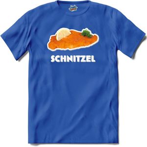 Schnitzel -  grappig verjaardag kleding cadeau - eten teksten - T-Shirt - Dames - Royal Blue - Maat XL