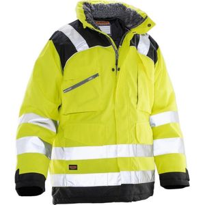 Jobman 1236 Winterparka Star Kl3 Geel/Zwart maat XS