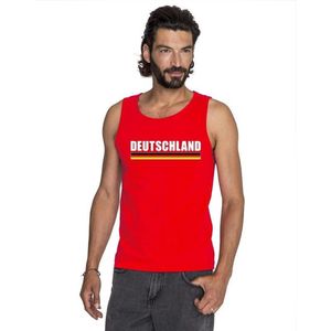 Rood Duitsland supporter singlet shirt/ tanktop heren XXL