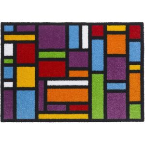 schoonloopmat Multicolor Carre