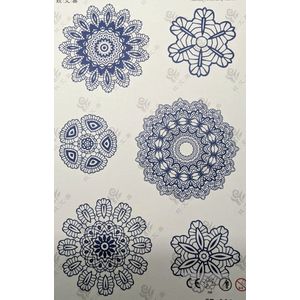 Semi-permanente tatoeage - Bijna original - Makkelijk in gebruik - Kool - Sexy - Waterbestendig - Mooie ontwerpen - Natuurlijk Veganistisch - Niet-toxisch – Duur tot 10 a 15 dagen - Door idereen te gebruiken.- 77