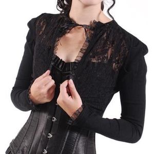 Banned - Lace Bolero - Kant - L - Zwart