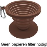 Herbruikbare Koffiefilter - incl. gratis katoenen koffiefilter! - Filter zonder papier - Herbruikbaar - Opvouwbaar - Camping & Outdoor