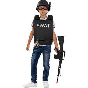 FUNIDELIA Swat Vest Voor voor jongens - Zwart