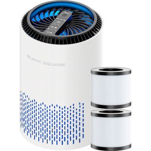 BS® Luchtreiniger Pro - Air Purifier met 2 vervangbare HEPA filters + koolstoffilter - Werkt 99% tegen huisstofmijt, hooikoorts, allergie, stof - 3+ standen - Luchtreinigers met Aroma functie
