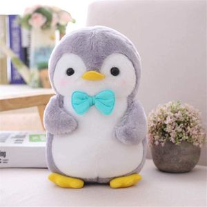 Knupfer Pinguïn knufffeldier, pluche dier, pinguïn knuffeltier, kissen, cadeau voor kinderen/volwassenen, pinguïn met vliegen, 45 cm