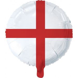 Wefiesta Folieballon Sint George Vlag 45,5 Cm Wit/rood