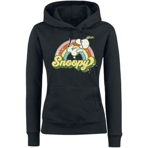 Peanuts Rainbow Snoopy Trui met capuchon zwart L Heren