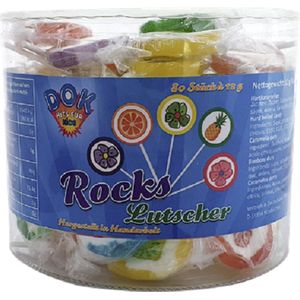 Dok Rocks Lollies Bloemen 80 x 12 g - 960 g blik