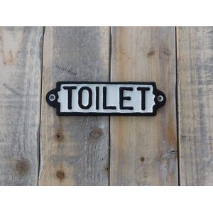 Bordje emaille 'Toilet' voor de deur