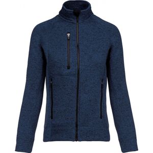 Kariban Heather damesvest met rits K9107 - Navy Melange - S