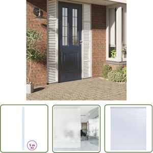 The Living Store Raamfolies 2 st mat jaloezieën-patroon PVC - Privacy Raamfolie - Raamdecoratie - JaloeziÃ«n Folie - Statische Raamfolie - Pvc Raamfolie