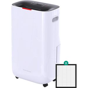 Luchtontvochtiger en Luchtreiniger - 16L - 2 HEPA filter - 240W - Wit - Vivid Green