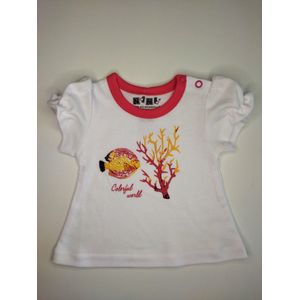 Nini - T-shirt/Shirtje Lotte - Maat 56 - 0 t/m 2 maanden