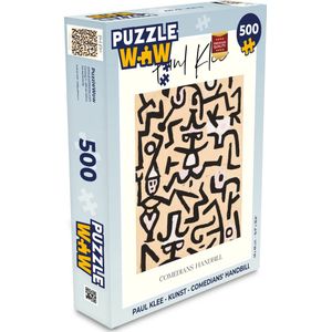 Puzzel Paul klee - Kunst - Comedians' handbill - Legpuzzel - Puzzel 500 stukjes