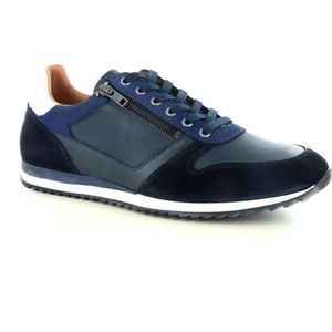 Berkelmans | Warwick | Nette blauwe veterschoen | Maat 44