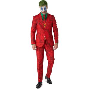 Suitmeister Scarlet Joker™ - Heren Carnavals Pak - Batman DC Comics - Komt met Colbert, Pantalon, Stropdas en Gillet - Rood - Maat M