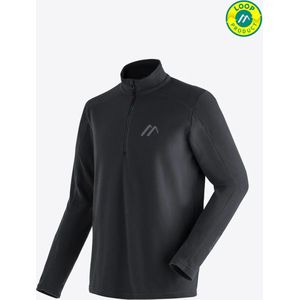 Maier Sports Dennis Fleece Midlayer Men, Black Maat EU 52