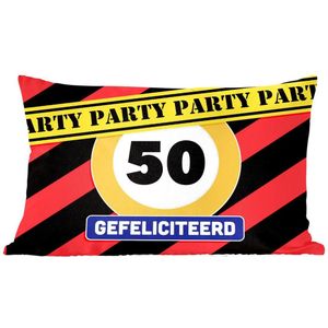 Sierkussens - Kussentjes Woonkamer - 50x30 cm - Jubileum - 50 Jaar versiering - Verjaardag