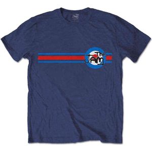 The Jam - Target Stripe Heren T-shirt - S - Blauw