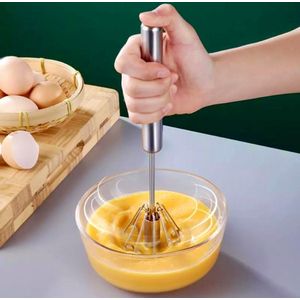 Semi-Automatische Keukenmixer- Eierklutser - slagroomklopper - Mini Garde - Melkopschuimer - Handmatig