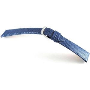 Horlogeband-10mm-blauw-lizard-print-kalfsleer-zacht-plat-10 mm