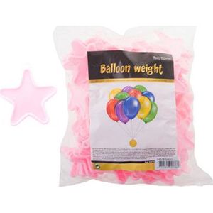ballon gewichten ster pink (100pcs)