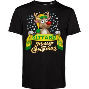T-shirt kind Sittard | Foute Kersttrui Dames Heren | Kerstcadeau | Fortuna Sittard supporter | Zwart | maat 68