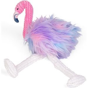 Speelgoed hond pluche flamingo 43cm