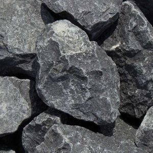 Intergard Siergrind breukstenen zwarte Basalt 1500kg.