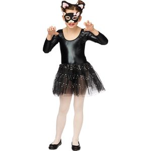 Set kat voor kinderen - verkleedkleding - tutu masker - poes