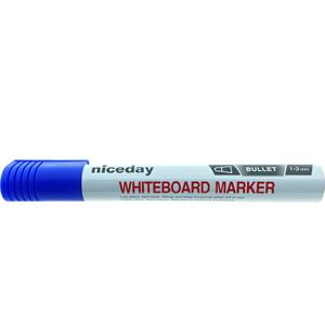 Whiteboard Markers ronde punt 1-3mm blauw - 12 stuks