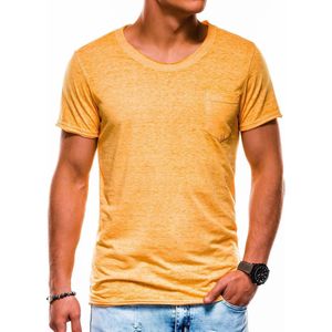 Ombre - heren T-shirt geel - S1051