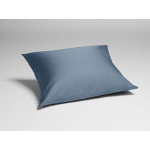 Yumeko kussensloop katoen satijn faded blauw 50x70 - Bio, eco & fairtrade - 1 stuk