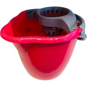 Schoonmaakemmer set met dweil I roze I 12 L