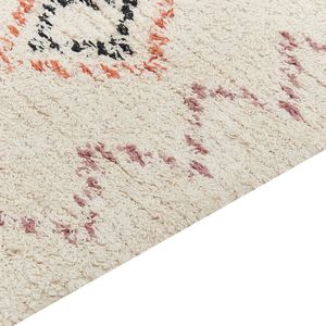 GUWAHATI - Laagpolig vloerkleed - Beige - 160 x 230 cm - Katoen