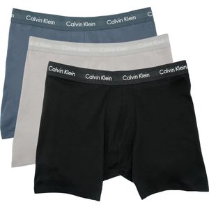 Calvin Klein Boxer Brief Lang Heren Ondergoed - 3 pack - Multi - Maat XL