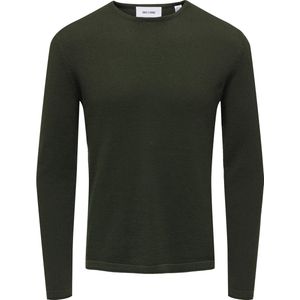 ONLY & SONS ONSPANTER REG 12 STRUC CREW KNIT NOOS Heren Trui - Maat L